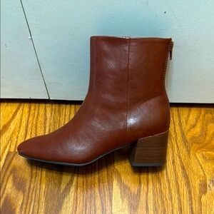 BareTraps Brown Ankle Booties Sleek Design